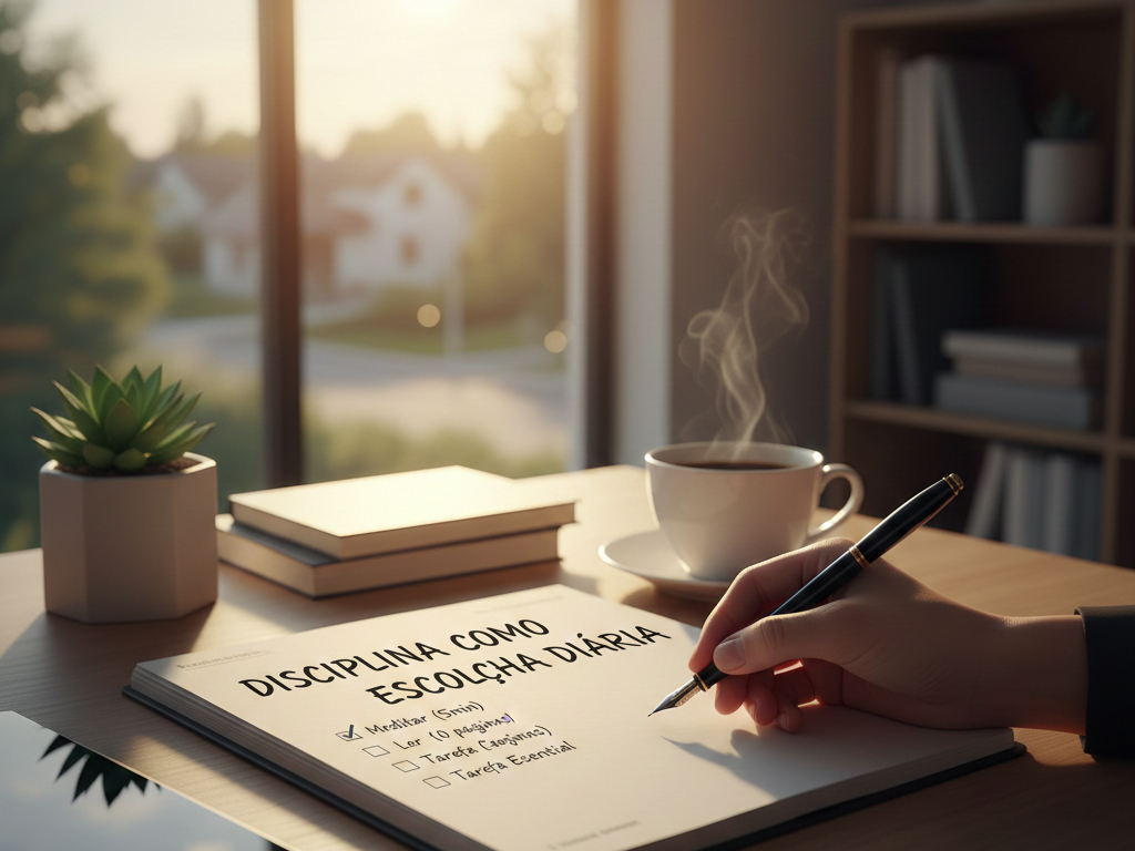 Disciplina como escolha diária.