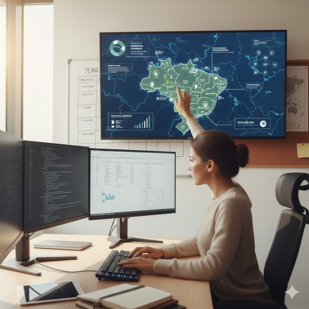 Pessoa analisando gráficos de ativos para construir riqueza verdadeira.