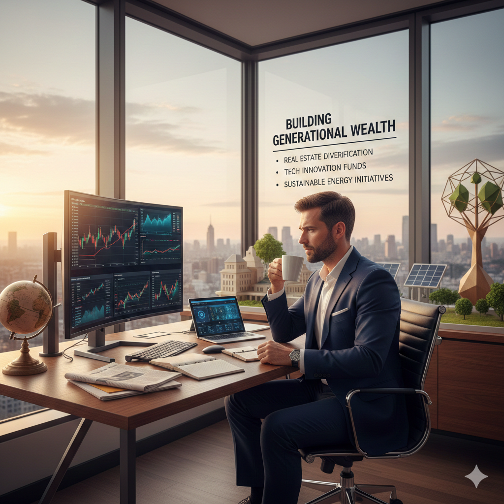 Empresário focado em construir ativos financeiros de longo prazo.